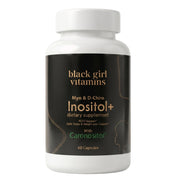 Black Girl Vitamins envase frontal mostrando etiqueta clara y beneficios