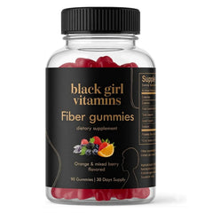 Black Girl Vitamins frontal del envase mostrando beneficios diarios