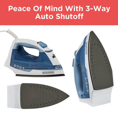 BLACK+DECKER ergonomic handle and 360-degree cord for comfortable control