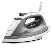 BLACK+DECKER iron front view showing design and compact benefit