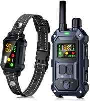 Blackdog front view of collar and remote showing durability and control