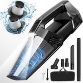 Blestan front view cordless vacuum showing compact design and nozzle for quick cleaning