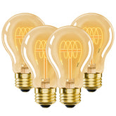 BLINGCOLOR bombilla A19 vista frontal muestra diseño retro y ahorro energético