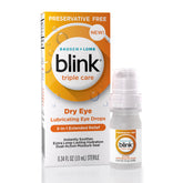 Envase frontal Blink Triple Care sin conservantes mostrando etiqueta clara y tamaño