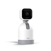 Blink cámara Mini Pan-Tilt frontal mostrando diseño compacto y fácil instalación