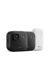 Blink Outdoor 2K+ front view showing camera and mounting bracket for clear coverage
