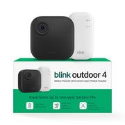 Blink cámara Outdoor 4 vista frontal con lente y micrófono, seguridad clara
