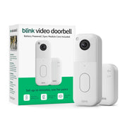 Blink front view showing doorbell exterior and visible HD camera for clear entry monitoring