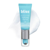 Bliss gel con rollerball frontal mostrando envase y aplicación práctica