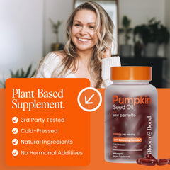 Bloom & Bond softgels junto a productos capilares representando rutina diaria