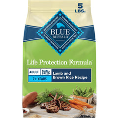 Blue Buffalo empaque frontal mostrando cordero y beneficios nutricionales