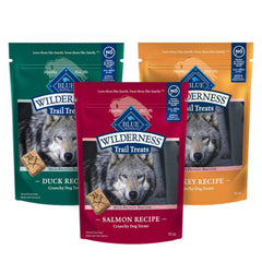 Blue Buffalo frente del empaque mostrando sabores y beneficio proteína alta