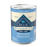 Blue Buffalo lata frente mostrando diseño y beneficios nutricionales