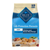 Blue Buffalo front packaging showing product benefits and breed-appropriate nutrition