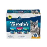 Blue Buffalo front packaging showing variety pack and benefits