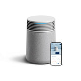 BLUEAIR front view showing clean modern design and room integration benefits