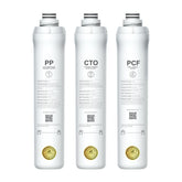 Bluevua front packaging showing the RO100ROPOT one-year filter set and clear labeling for reliable maintenance