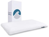 Bluewave frente de la almohada con funda visible, soporte consistente