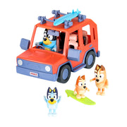 Bluey front packaging showing vehicle and four figures, brand play value