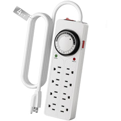 BN-LINK vista frontal de la regleta con temporizador, control y protección