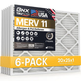 BNX TruFilter front packaging showing product name and MERV 11 benefit
