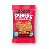 Bobo's paquete frontal mostrando cajas y envases, conveniencia inmediata