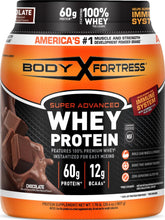 Body Fortress front packaging showing chocolate label and benefits