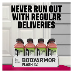 BODYARMOR etiqueta con ingredientes y electrolitos visibles