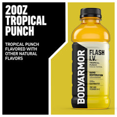 BODYARMOR líquido con agua de coco resaltando color natural y textura ligera