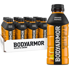 BODYARMOR frente del empaque mostrando botella y etiqueta clara