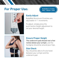 BodyMed detalle de almohadilla axilar acolchada para mayor comodidad