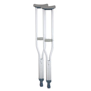 BodyMed muletas frontales en par mostrando estructura ligera y estabilidad