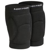 Bodyprox rodilleras vista frontal del par, protección cómoda para jóvenes