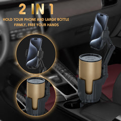 bokilino instalado en portavasos de coche para conducción segura