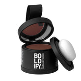 Boldify embalaje frontal auburn mostrando presentación compacta y práctico diseño