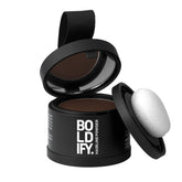 Boldify empaque frontal Hazel Brown mostrando compacto elegante y portátil