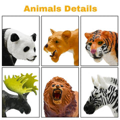 BOLZRA colección de animales desplegada para juego y aprendizaje
