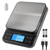 BOMATA front view of kitchen scale showing full platform and buttons for versatile weighing
