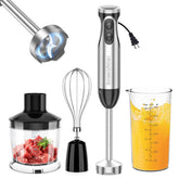 Bonsenkitchen immersion blender front view showing controls for precise blending