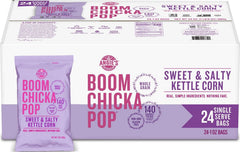 BOOMCHICKAPOP front packaging showing 1 oz snack bag and brand appeal