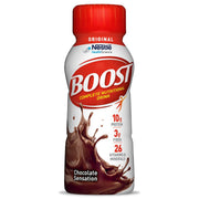 BOOST front packaging showing bottle and benefits for quick nutrition