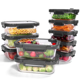 BOROHOUSE front packaging showing the 10-piece glass container set and gift-ready box