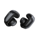 Bose front view of earbuds and packaging showing sleek design and portability