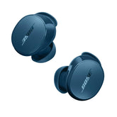 Bose QuietComfort earbuds twilight blue front view showing sleek design and premium appeal