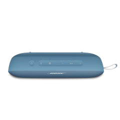 Hand holding Bose SoundLink Flex to show compact portability benefit