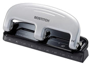 Bostitch taladrador frontal mostrando diseño plateado y capacidad profesional
