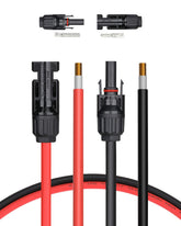 BougeRV front assembly showing male and female connectors and cable ends for easy hookup