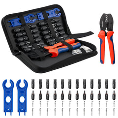 BougeRV crimper tool front view showing durable frame and ergonomic handles for easy use