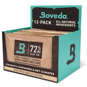 Boveda front packaging showing brand and 72% RH for protective storage benefit