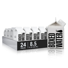 BOXED WATER IS BETTER pack frontal de 24 cajas, alternativa sostenible